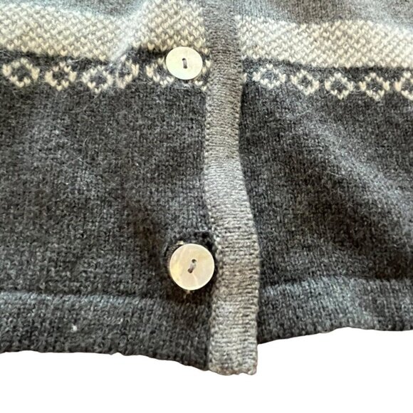 Castle of Ireland Womens Cardigan Sweater Merino Wool Angora Medium Vtg Flaws - Picture 14 of 16